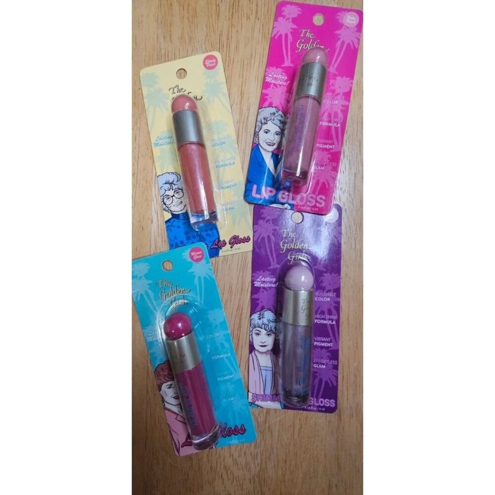 The Golden Girls Lip Gloss Set of 4 Sealed Blanche Dorothy Rose Sophia NIP